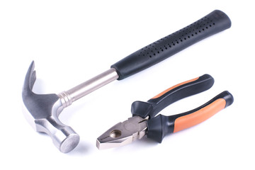 Tools, hammer, pliers