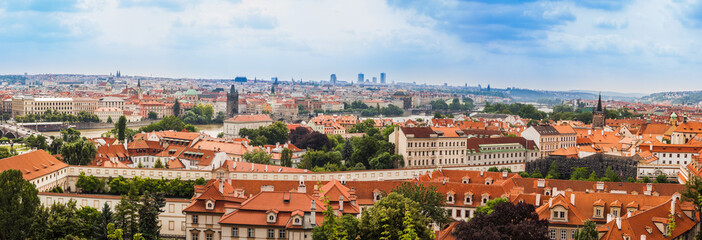 Naklejka na ściany i meble Prague city, one of the most beautiful city in Europe