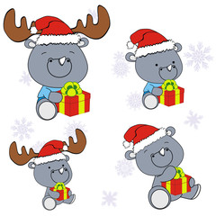 rhino xmas baby claus gift set