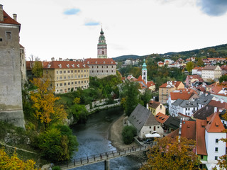 Fototapeta na wymiar View on Castle in Cesky Krumlov