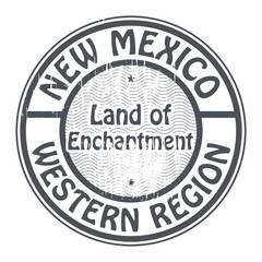 Stamp with name of New Mexico, vector