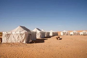 Fototapeten Zelte in der Wüste Sahara - Tunesien © Delphotostock