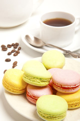 Tasty colorful macaroon