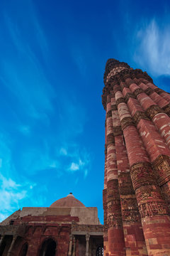 Minaret Qutub Minar. India