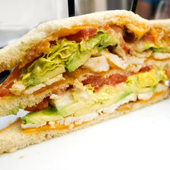Sandwich with bacon