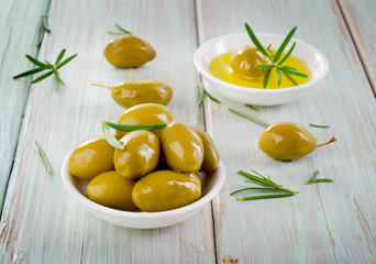 Green olives.
