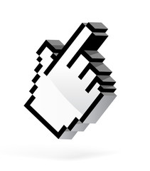 Hand arrow cursor