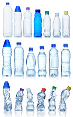 Collection of water bottles
