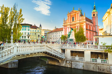 Medieval Ljubljana, Slovenia, Europe.