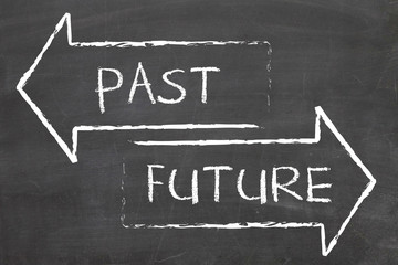Fototapeta premium future past concept