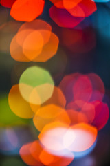 colorful traffic bokeh background