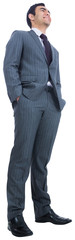 Smiling businessman standing