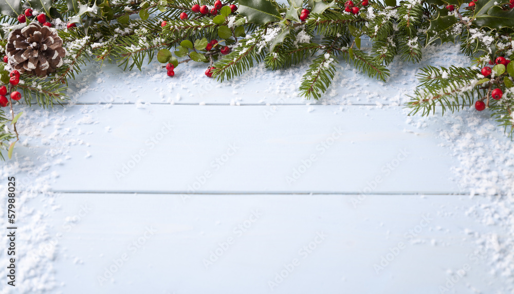 Wall mural winter background