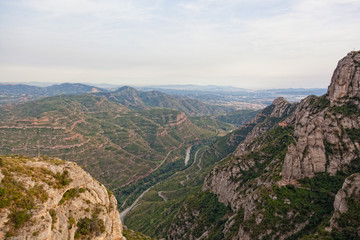 Fototapeta na wymiar Górskim Montserrat. Katalonia, Hiszpania