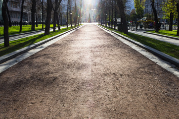 Obraz premium street with ghost light