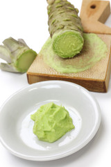 grated fresh wasabii by shark skin grater