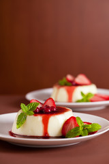 Panna Cotta With Red Fruits