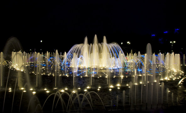 Moscow, fountain in park Tsaritsino