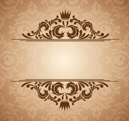 Abstract floral card