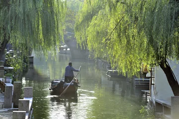 Foto op Canvas Water city of Zhouzhuang in China © robepco