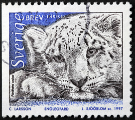 Snow Leopard Stamp