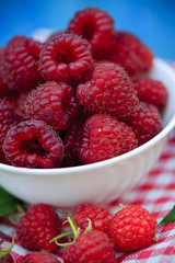  Raspberry, fruits - fresh raspberries from garden