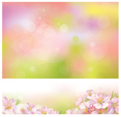 Obraz na płótnie Canvas Vector of spring backgrounds for design.