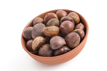 Maronen in einem Schälchen