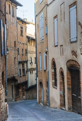 Obraz premium Albi, typical old street