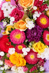 Bright flowers background