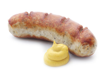 Bratwurst mit Senf