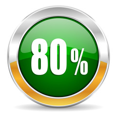 80 percent icon