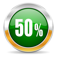 50 percent icon