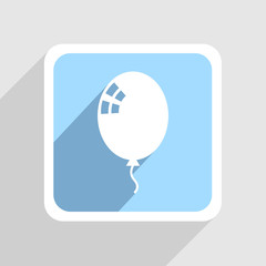 Vector blue icon on gray background. Eps10