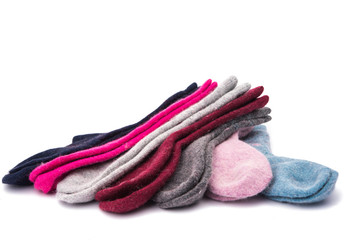 warm socks isolated