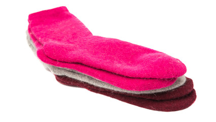 warm socks isolated