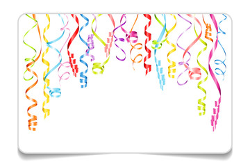 Gift Card Streamers Color