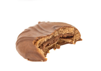 chocolate cookie isolated