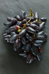 blue grapes