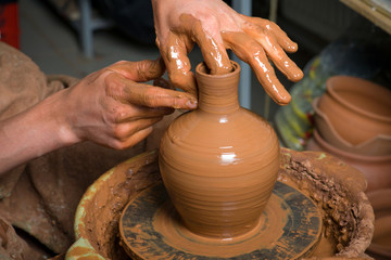 potter at work