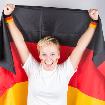 Happy German Supporter