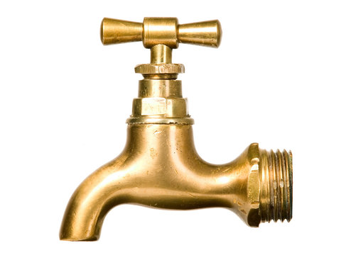 Golden vintage tap