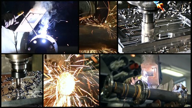 metalworking collage