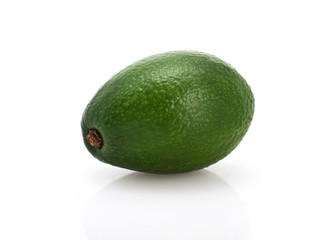 avocado on white background