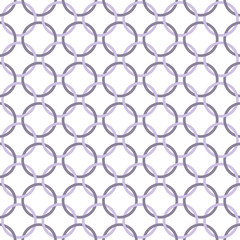 Purple and White Interlaced Circles Textured Fabric Background