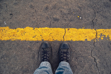At the Border line