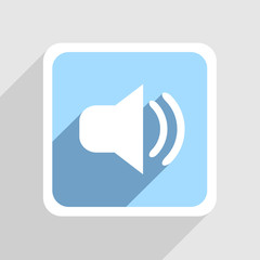 Vector blue icon on gray background. Eps10