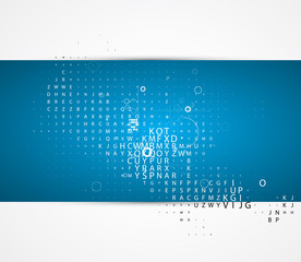abstract character digital computer technology business backgrou