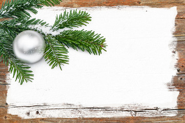 Weihnachten, Weihnachtskarte, Holz, Tanne, Maler, Lackierer