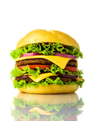traditional hamburger